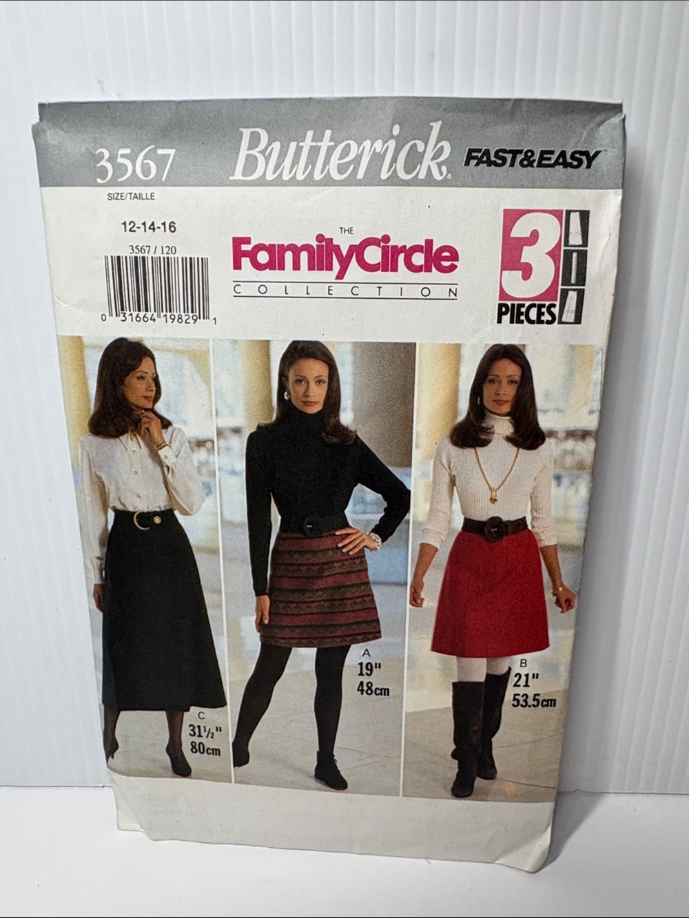 Butterick A-Line & Full Skirt Patterns 3569 sizes 12-14-16